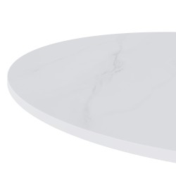 MESA ALTA DE PORCELÁNICO Y METAL LYA PARA COCINA O ZONA DE BARRA ESTILO MODERNO