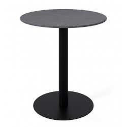 MESA DE COMEDOR DE PORCELÁNICO Y METAL LYA PARA COMEDOR O COCINA ESTILO MODERNO