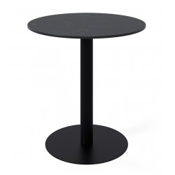 MESA DE COMEDOR DE PORCELÁNICO Y METAL LYA PARA COMEDOR O COCINA ESTILO MODERNO