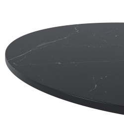 MESA DE COMEDOR DE PORCELÁNICO Y METAL LYA PARA COMEDOR O COCINA ESTILO MODERNO