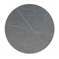 MESA DE COMEDOR DE PORCELÁNICO Y METAL LYA PARA COMEDOR O COCINA ESTILO MODERNO