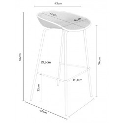 TABURETE ALENE-NETTA DE DISEÑO SUPERMODERNO