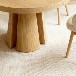MESA DE COMEDOR EXTENSIBLE DE MADERA DE ROBLE MARCELLA PARA COMEDOR ESTILO NÓRDICO