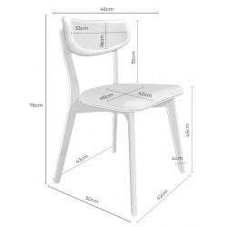 SILLA TAPIZADA ANAIS / LINA / AVA