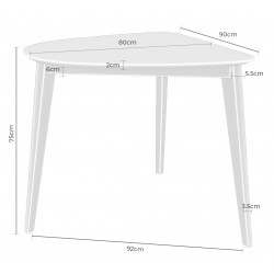 MESA MORGAN CON TRES PATAS