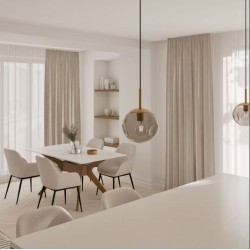 MESA ELOISE 160CM. DE PORCELANICO