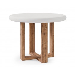 MESA DE COMEDOR DE CEMENTO GFRC VIOLETTE PARA INTERIOR Y EXTERIOR ESTILO NÓRDICO