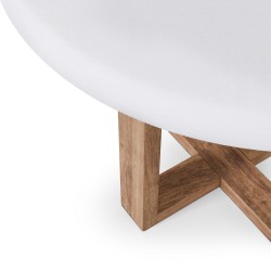 MESA DE COMEDOR DE CEMENTO GFRC VIOLETTE PARA INTERIOR Y EXTERIOR ESTILO NÓRDICO