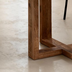 MESA DE COMEDOR DE CEMENTO GFRC VIOLETTE PARA INTERIOR Y EXTERIOR ESTILO NÓRDICO