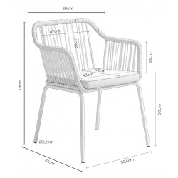 SILLA DE EXTERIOR PENNY