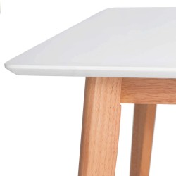MESA DE MDF LACADO O CHAPA DE ROBLE ALICE-MARIE PARA COMEDOR ESTILO CONTEMPORÁNEO