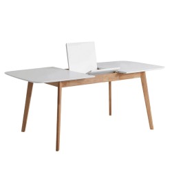 MESA EXTENSIBLE ENMA-KENNA DE ESTILO NORDICO