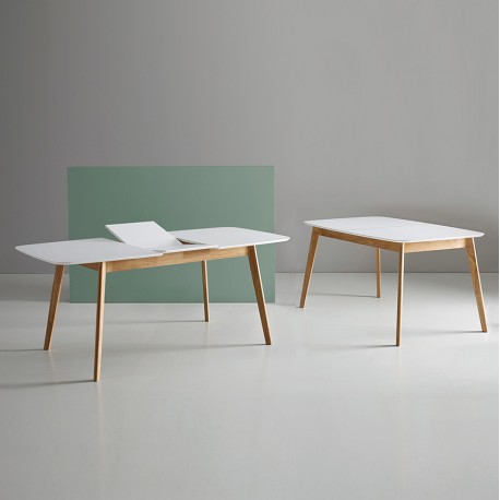 MESA EXTENSIBLE ENMA-KENNA DE ESTILO NORDICO