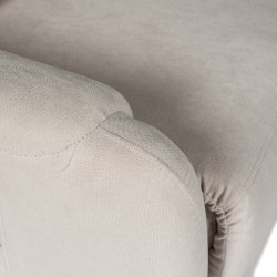 SILLÓN RELAX ELECTRICO CON TEJIDO ANTIMANCHAS BEIGE AKARI PARA SALÓN ESTILO CONTEMPORÁNEO