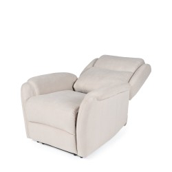 SILLÓN RELAX ELECTRICO CON TEJIDO ANTIMANCHAS BEIGE AKARI PARA SALÓN ESTILO CONTEMPORÁNEO