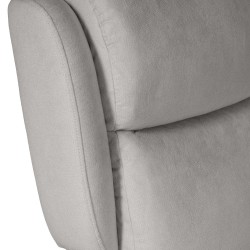 SILLÓN RELAX ELECTRICO CON TEJIDO ANTIMANCHAS GRIS CLARO AKARI PARA SALÓN ESTILO CONTEMPORÁNEO