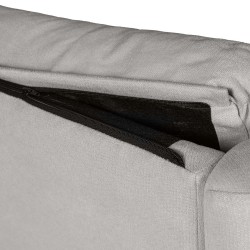 SILLÓN RELAX ELECTRICO CON TEJIDO ANTIMANCHAS GRIS CLARO AKARI PARA SALÓN ESTILO CONTEMPORÁNEO