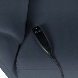 SILLÓN RELAX ELECTRICO CON TEJIDO ANTIMANCHAS GRIS OSCURO AKARI PARA SALÓN ESTILO CONTEMPORÁNEO