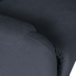 SILLÓN RELAX ELECTRICO CON TEJIDO ANTIMANCHAS GRIS OSCURO AKARI PARA SALÓN ESTILO CONTEMPORÁNEO