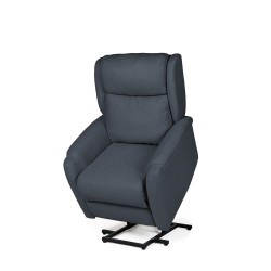 SILLÓN RELAX ELECTRICO CON TEJIDO ANTIMANCHAS GRIS OSCURO AKARI PARA SALÓN ESTILO CONTEMPORÁNEO
