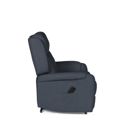 SILLÓN RELAX ELECTRICO CON TEJIDO ANTIMANCHAS GRIS OSCURO AKARI PARA SALÓN ESTILO CONTEMPORÁNEO