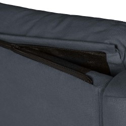 SILLÓN RELAX ELECTRICO CON TEJIDO ANTIMANCHAS GRIS OSCURO AKARI PARA SALÓN ESTILO CONTEMPORÁNEO
