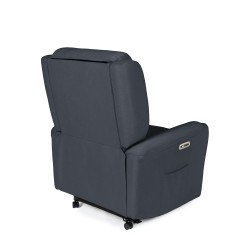 SILLÓN RELAX ELECTRICO CON TEJIDO ANTIMANCHAS GRIS OSCURO AKARI PARA SALÓN ESTILO CONTEMPORÁNEO