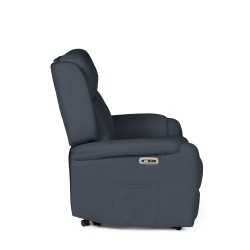 SILLÓN RELAX ELECTRICO CON TEJIDO ANTIMANCHAS GRIS OSCURO AKARI PARA SALÓN ESTILO CONTEMPORÁNEO
