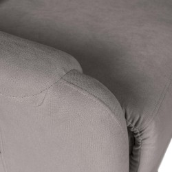 SILLÓN RELAX ELECTRICO CON TEJIDO ANTIMANCHAS TAUPE AKARI PARA SALÓN ESTILO CONTEMPORÁNEO