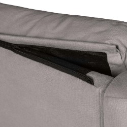 SILLÓN RELAX ELECTRICO CON TEJIDO ANTIMANCHAS TAUPE AKARI PARA SALÓN ESTILO CONTEMPORÁNEO