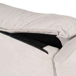 SILLÓN RELAX ELECTRICO CON ELEVADOR EN TEJIDO ANTIMANCHAS BEIGE SAORI PARA SALÓN CONTEMPORÁNEO