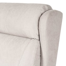 SILLÓN RELAX ELECTRICO CON ELEVADOR EN TEJIDO ANTIMANCHAS BEIGE SAORI PARA SALÓN CONTEMPORÁNEO