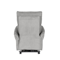 SILLÓN RELAX ELECTRICO DE TELA ANTIMANCHAS GRIS CLARO MISAKI PARA SALÓN ESTILO CONTEMPORÁNEO