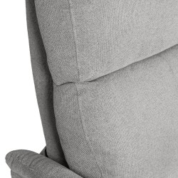 SILLÓN RELAX ELECTRICO DE TELA ANTIMANCHAS GRIS CLARO MISAKI PARA SALÓN ESTILO CONTEMPORÁNEO