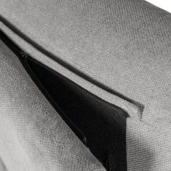 SILLÓN RELAX ELECTRICO DE TELA ANTIMANCHAS GRIS CLARO MISAKI PARA SALÓN ESTILO CONTEMPORÁNEO