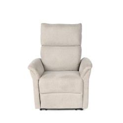 SILLÓN RELAX ELECTRICO DE TELA ANTIMANCHAS BEIGE MISAKI PARA SALÓN ESTILO CONTEMPORÁNEO