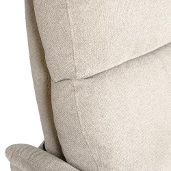 SILLÓN RELAX ELECTRICO DE TELA ANTIMANCHAS BEIGE MISAKI PARA SALÓN ESTILO CONTEMPORÁNEO