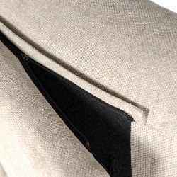 SILLÓN RELAX ELECTRICO DE TELA ANTIMANCHAS BEIGE MISAKI PARA SALÓN ESTILO CONTEMPORÁNEO