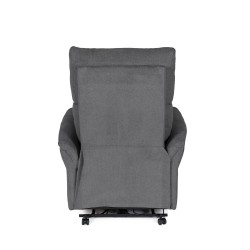 SILLÓN RELAX ELECTRICO DE TELA ANTIMANCHAS GRIS OSCURO MISAKI PARA SALÓN ESTILO CONTEMPORÁNEO