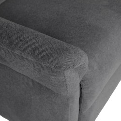 SILLÓN RELAX ELECTRICO DE TELA ANTIMANCHAS GRIS OSCURO MISAKI PARA SALÓN ESTILO CONTEMPORÁNEO