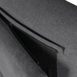 SILLÓN RELAX ELECTRICO DE TELA ANTIMANCHAS GRIS OSCURO MISAKI PARA SALÓN ESTILO CONTEMPORÁNEO