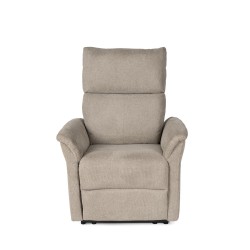 SILLÓN RELAX ELECTRICO DE TELA ANTIMANCHAS TAUPE MISAKI PARA SALÓN ESTILO CONTEMPORÁNEO