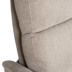 SILLÓN RELAX ELECTRICO DE TELA ANTIMANCHAS TAUPE MISAKI PARA SALÓN ESTILO CONTEMPORÁNEO