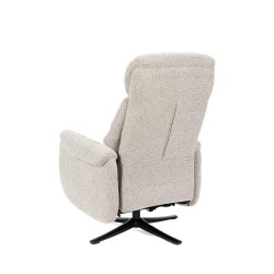 SILLÓN RELAX GIRATORIO ELECTRICO COLOR BEIGE TAMIKO PARA SALÓN ESTILO CONTEMPORÁNEO