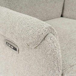 SILLÓN RELAX GIRATORIO ELECTRICO COLOR BEIGE TAMIKO PARA SALÓN ESTILO CONTEMPORÁNEO