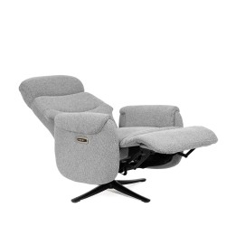 SILLÓN RELAX GIRATORIO ELECTRICO COLOR GRIS TAMIKO PARA SALÓN ESTILO CONTEMPORÁNEO