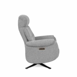SILLÓN RELAX GIRATORIO ELECTRICO COLOR GRIS TAMIKO PARA SALÓN ESTILO CONTEMPORÁNEO