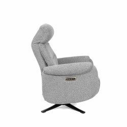SILLÓN RELAX GIRATORIO ELECTRICO COLOR GRIS TAMIKO PARA SALÓN ESTILO CONTEMPORÁNEO