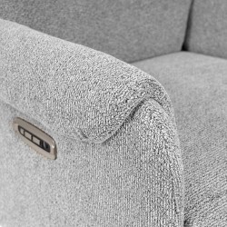 SILLÓN RELAX GIRATORIO ELECTRICO COLOR GRIS TAMIKO PARA SALÓN ESTILO CONTEMPORÁNEO