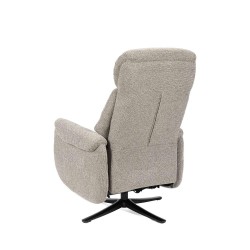 SILLÓN RELAX GIRATORIO ELECTRICO COLOR TAUPE TAMIKO PARA SALÓN ESTILO CONTEMPORÁNEO